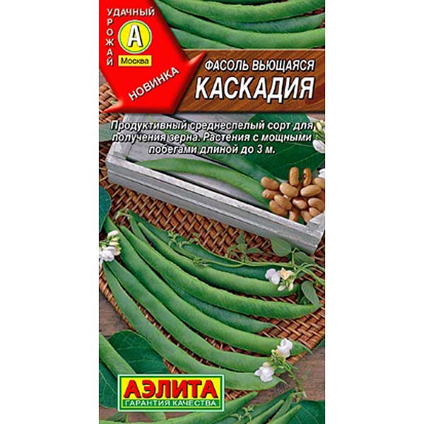 Фасоль Каскадия вьющаяся Аэлита Ц