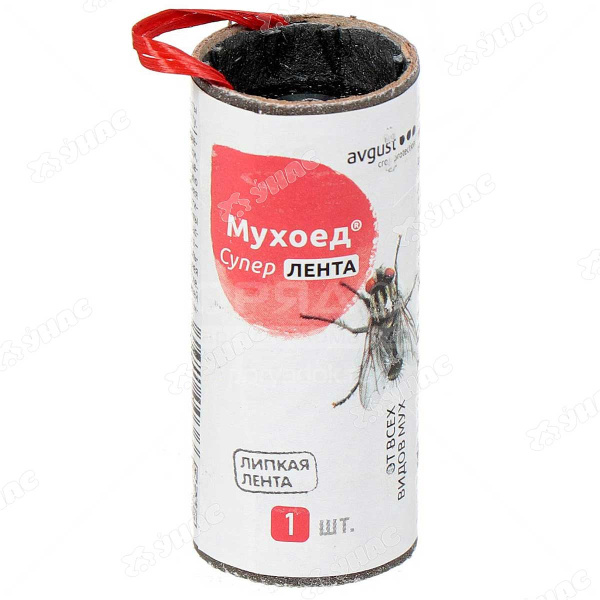 Липкая лента от мух Мухоед Супер Август