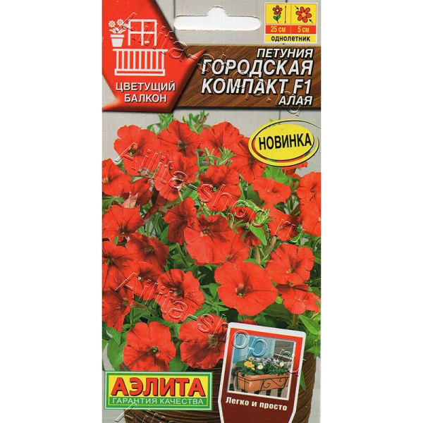 Петуния Городская компакт алая Аэлита Ц