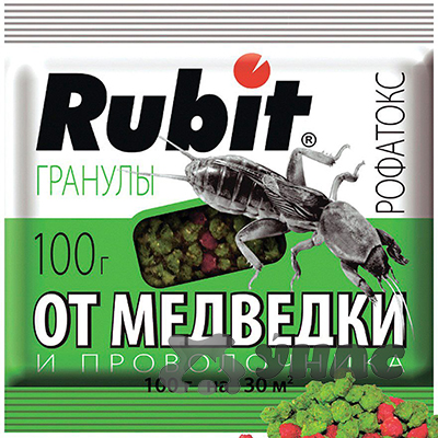 РУБИТ РОФАТОКС гранулы от медведки, проволочника 100г