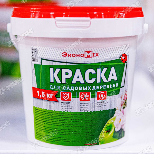 Садовая побелка акрил. ЭконоМикс 1,5кг (Воронеж)