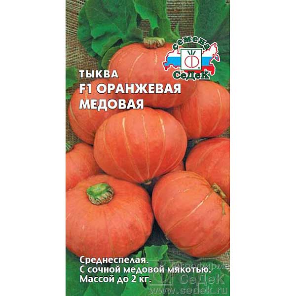 Тыква Оранжевая Медовая Седек Ц