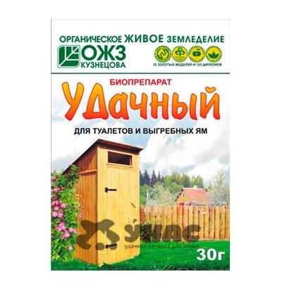 Удачный-биопрепарат для туалетов 30гр