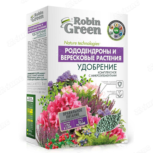 Удобрение сухое Рододендрон 1кг Robin Green ФАСКО